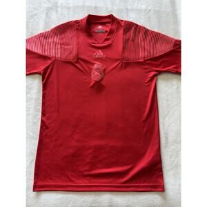 REAL MADRID FOOTBALL SHIRT 2018 2019 ICON T-SHIRT RED JERSEY ADIDAS XS